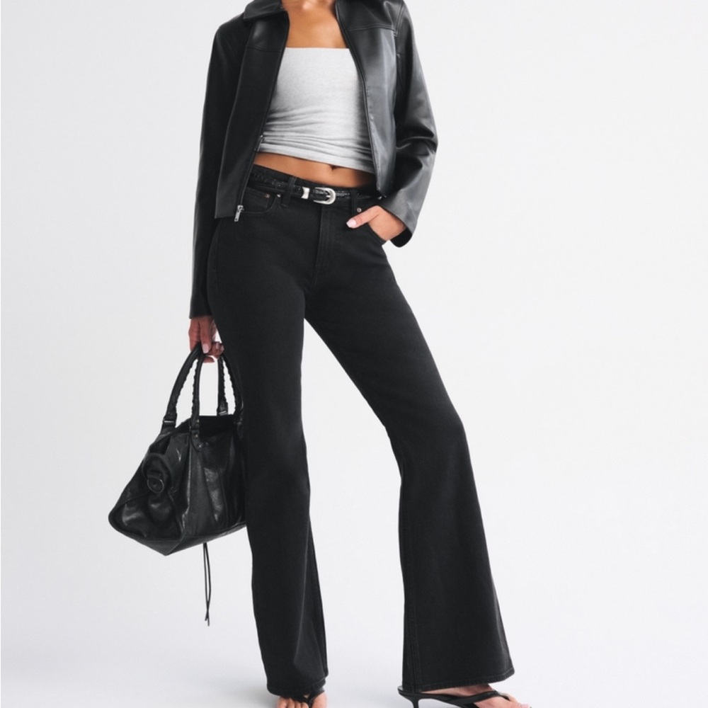 Abercrombie & Fitch Black Wide Leg Jeans *Never Worn* NWT